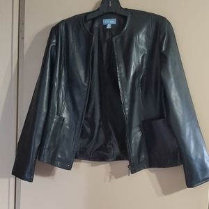Faux leather jacket